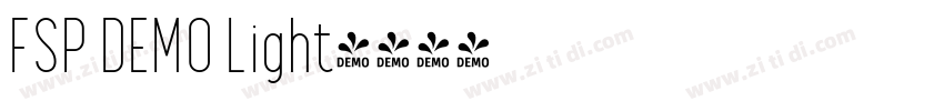 FSP DEMO Light字体转换 FSP DEMO Light字体转换